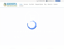 Tablet Screenshot of krishnawebdevelopers.com